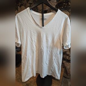Calvin Klein White V-Neck T-Shirt